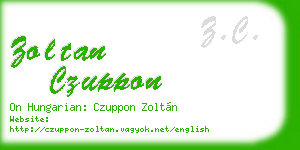 zoltan czuppon business card