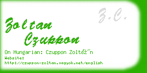 zoltan czuppon business card